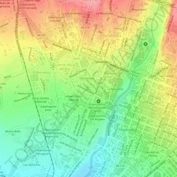 ZAMACOLA (MZ.L)地形图、海拔、地势