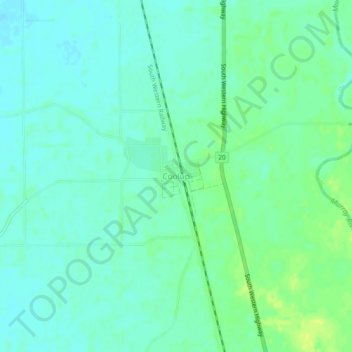 Coolup地形图、海拔、地势