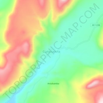 Ccalaccapcha地形图、海拔、地势