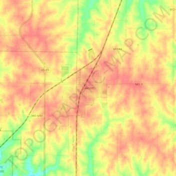 Lawson地形图、海拔、地势