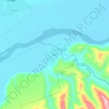 金园地形图、海拔、地势