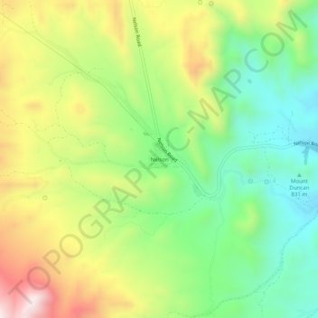 Nelson地形图、海拔、地势