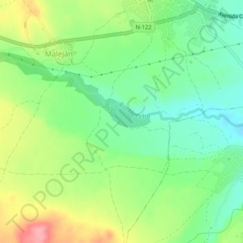 Luchan地形图、海拔、地势