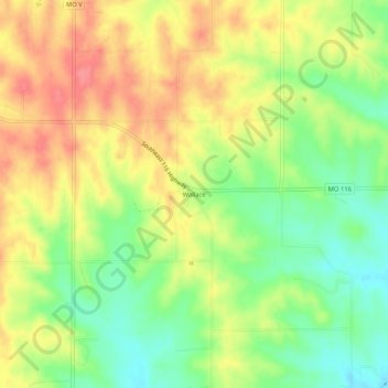 Wallace地形图、海拔、地势