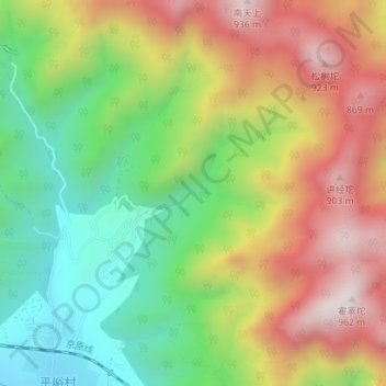 黄石港地形图、海拔、地势