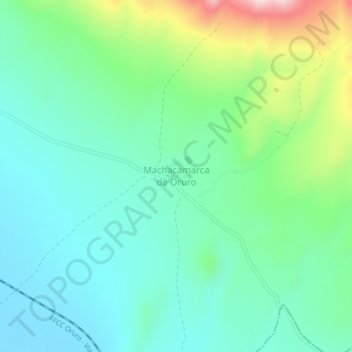 Machacamarca de Oruro地形图、海拔、地势