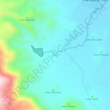 Usar地形图、海拔、地势