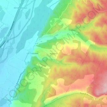 Maladent地形图、海拔、地势