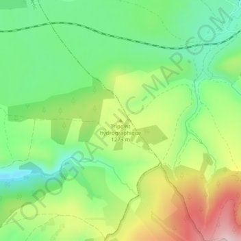 Tripoint hydrographique地形图、海拔、地势