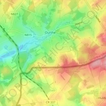 Wathermal地形图、海拔、地势
