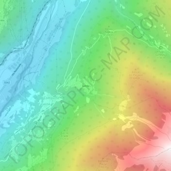 Garda地形图、海拔、地势