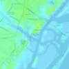 Bradley Creek Point地形图、海拔、地势