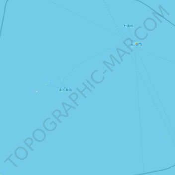 西沙区地形图、海拔、地势
