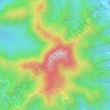 宝山地形图、海拔、地势