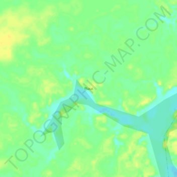 Piaui地形图、海拔、地势