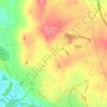 Belpere Cross地形图、海拔、地势