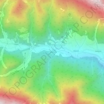 Pradumbli地形图、海拔、地势