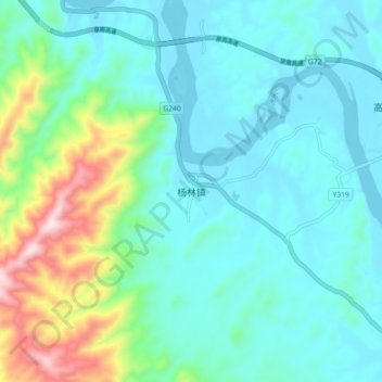 杨林镇地形图、海拔、地势