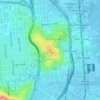 Potrero Hill地形图、海拔、地势