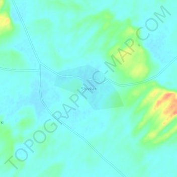 Shivkar地形图、海拔、地势