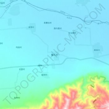 鳌石乡地形图、海拔、地势