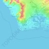Kapolei地形图、海拔、地势