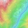 丫叉角一社地形图、海拔、地势
