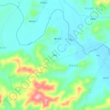 林屯地形图、海拔、地势