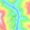 折多地形图、海拔、地势
