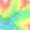 冈戎勒地形图、海拔、地势