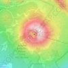 維蘇威火山地形图、海拔、地势
