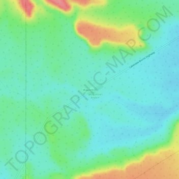 Wagontire地形图、海拔、地势