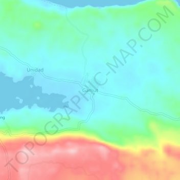 Gamut地形图、海拔、地势