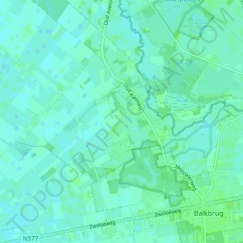 De Haar地形图、海拔、地势