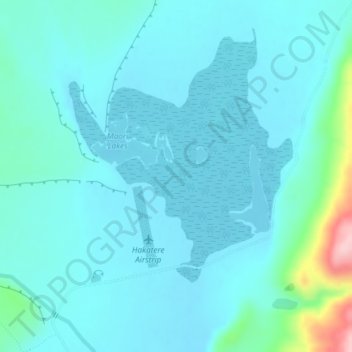 Ashburton Lakes地形图、海拔、地势