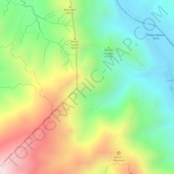 Mt Maynuba地形图、海拔、地势