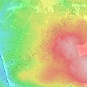 Chemin des Huttes地形图、海拔、地势