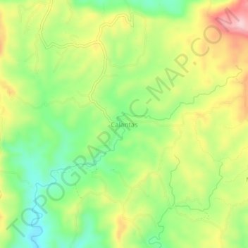Calantas地形图、海拔、地势