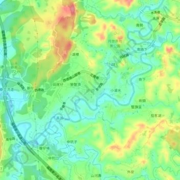 崇德地形图、海拔、地势