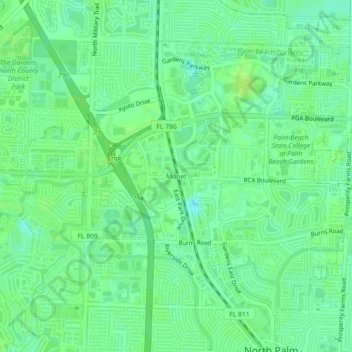 Monet地形图、海拔、地势