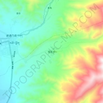 Tading地形图、海拔、地势