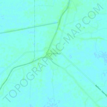 Dāro Mehar地形图、海拔、地势