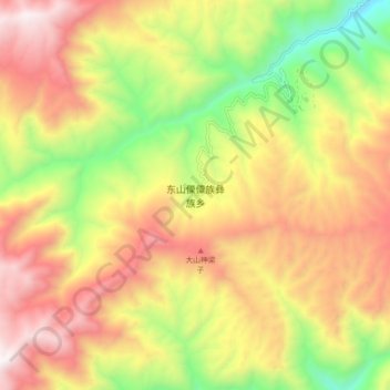 东山傈僳族彝族乡地形图、海拔、地势