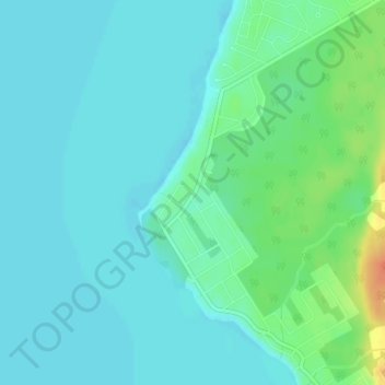 Edmore Beach地形图、海拔、地势