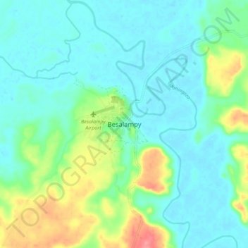 Besalampy地形图、海拔、地势