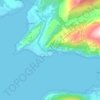 Onich地形图、海拔、地势