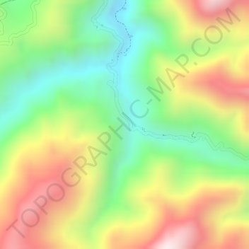 Dos Quebradas地形图、海拔、地势