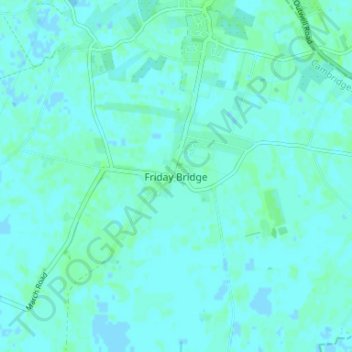 Friday Bridge地形图、海拔、地势