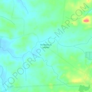 Vertentes do Lagedo地形图、海拔、地势
