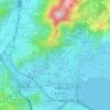鐵尾仔地形图、海拔、地势
